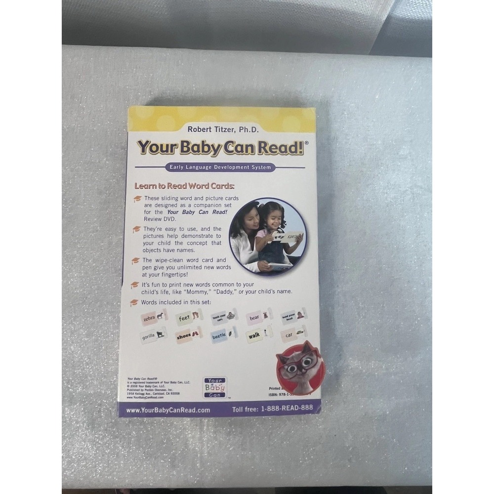 Your Baby Can Read Early Language Development System Word REVIEW & 50 Game Cards - Picture 5 of 6